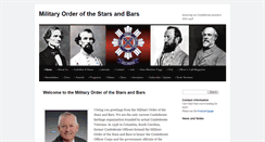 Desktop Screenshot of militaryorderofthestarsandbars.org