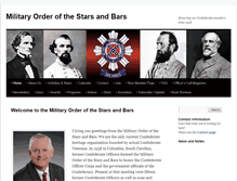 Tablet Screenshot of militaryorderofthestarsandbars.org